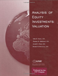 Image of Analysis Of Equity Investments : Valuation