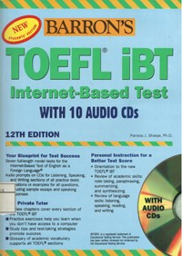 Image of Barron's: TOEFL iBT Internet-Based Test With 10 Audio CDs