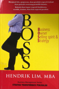 Image of BOSS: Business, Owner, Selling sprit, & Strategy
