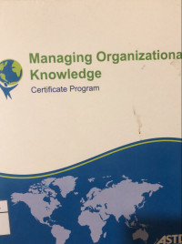 Image of Managing Organizational Knowledge : Certificate Program