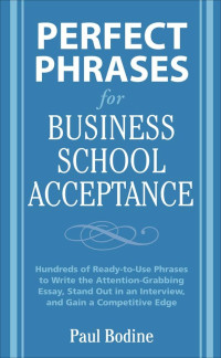 Image of Perfect Phrases for Business School Acceptance