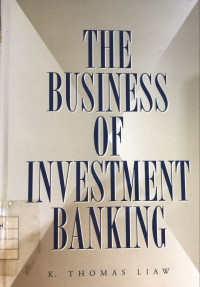 Image of The Business of Investment Banking