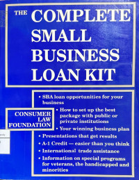 Image of The Complete Small Business Loan Kit