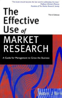 Image of The Effective Use of Market Research