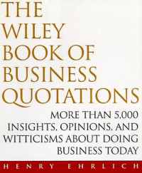Image of The Wiley Book Of Business Quotations