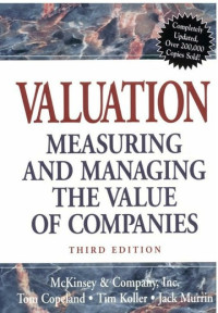 Image of Valuation : Measuring and Managing The Value of Co